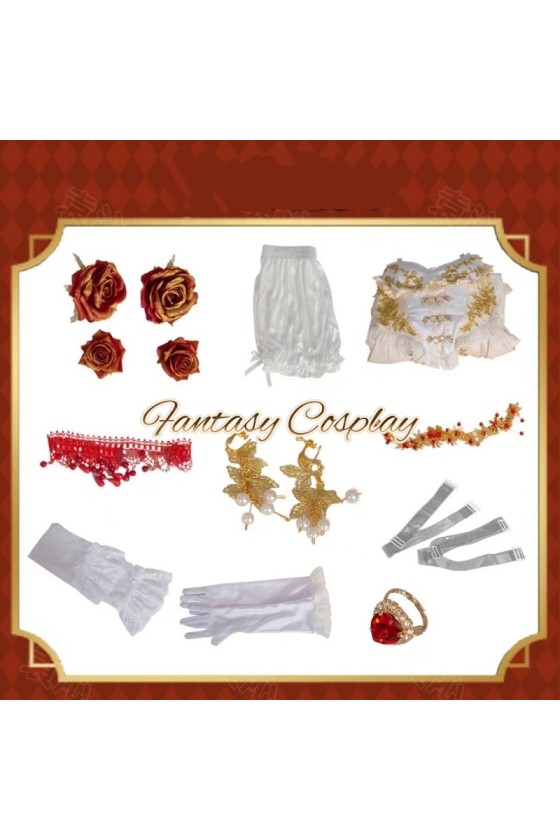 Identity V Bloody Queen Mary Bloodbath Blood Feast Formal Dress Cosplay Costume